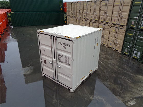 Weißer 10-Fuß-High-Cube-Seecontainer – neu