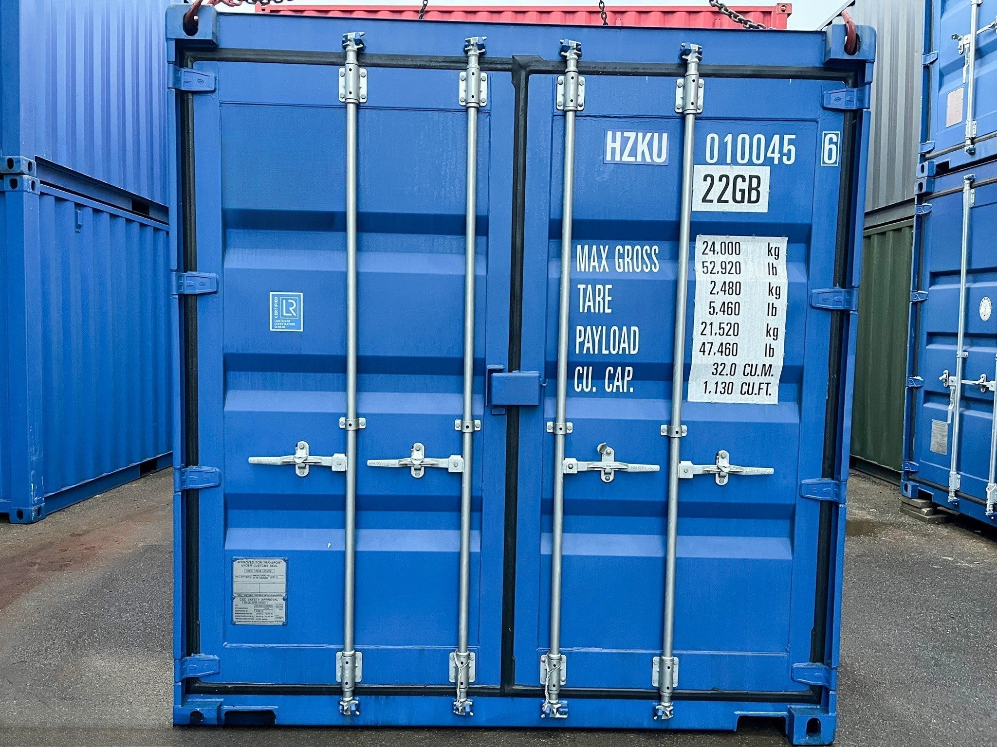 IICL6 10' (3 m) Traktorcontainer auf Lager, HZKU 010 045-6