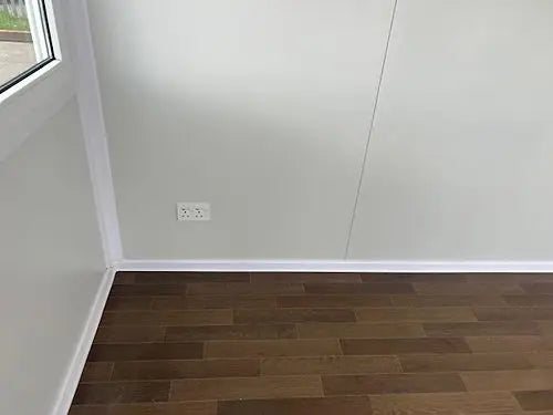 Tragbarer Bürocontainer mit Panoramafenstern
