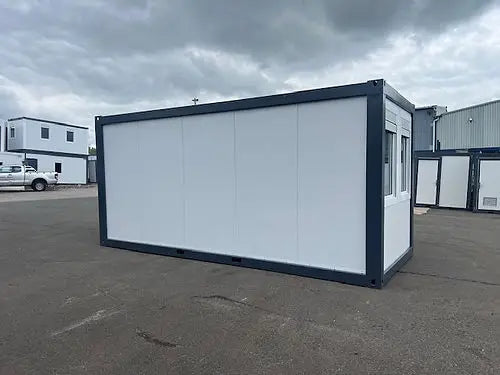 Tragbarer Bürocontainer mit Panoramafenstern
