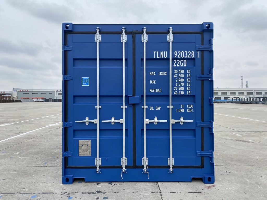 20-Fuß-Seecontainer mit offener Seite