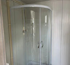Bürocontainer 6,00 x 2,40 m mit WC, Dusche und Küche