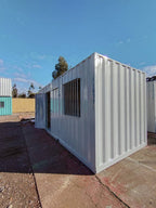 Bürocontainer 20' HC mit Sanitärbereich