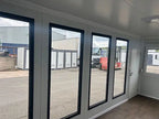 Tragbarer Bürocontainer mit Panoramafenstern