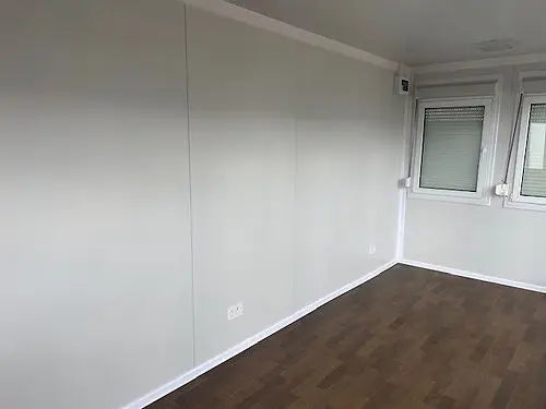 Tragbarer Bürocontainer mit Panoramafenstern