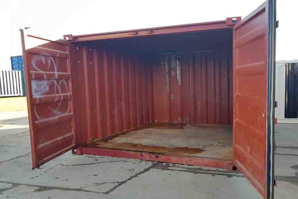 Gebrauchte 10-Fuß-Seecontainer